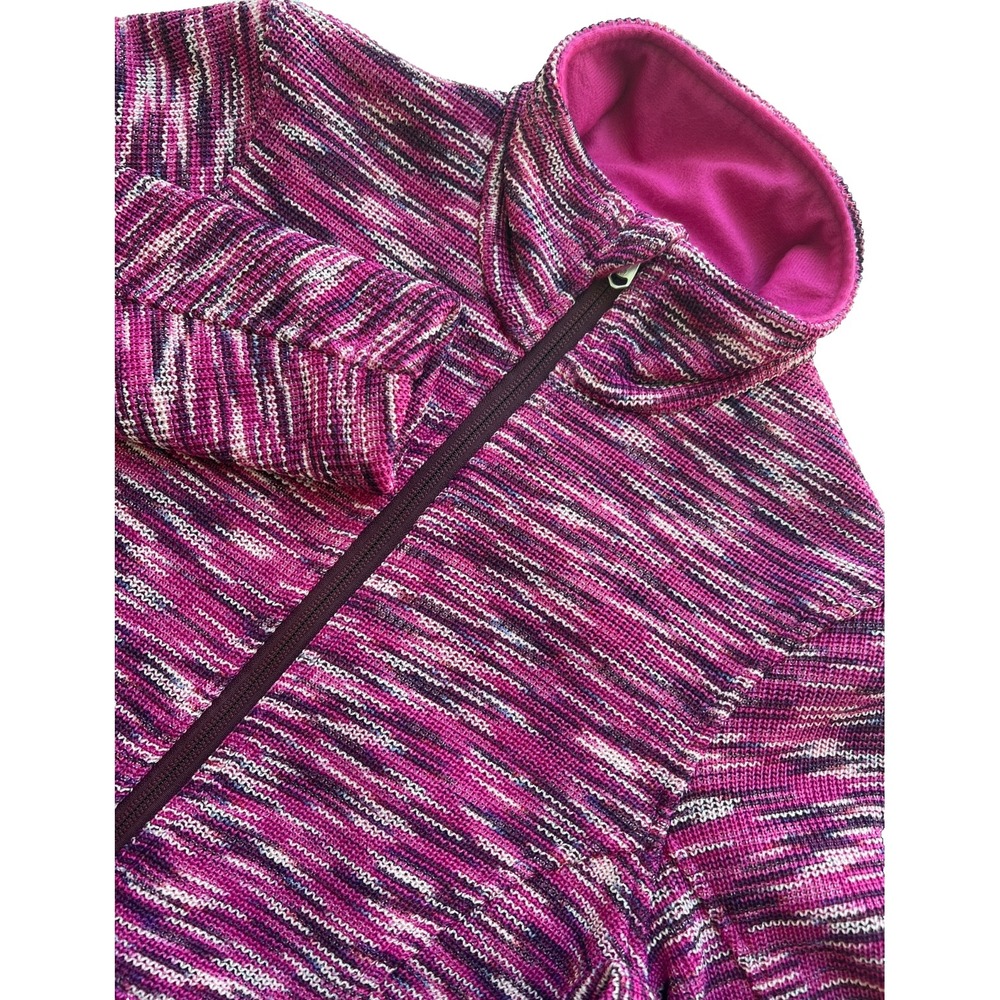 Spyder Endure Sweater Jacket Women XS Space Dye Full Zip Pink Purple White